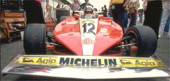 Gilles Villeneuve (Ferrari 312T4/Ferrari F12)